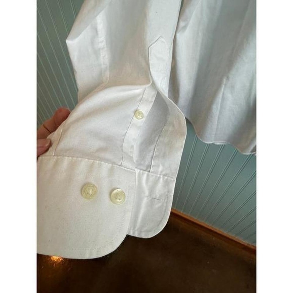 LRL Black Label White Button-Down Shirt Work Office No-iron 2XL - Picture 5 of 9